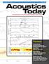 Acoustics Today. Volume 10 Issue One Winter A publication of the Acoustical Society of America