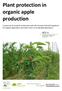 Plant protection in organic apple production