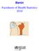 Benin Factsheets of Health Statistics 2010