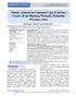 Metals Analysis in Common Carp (Cyprinus Carpio) from Shirinsu Wetland, Hamedan Province, Iran