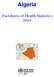 Algeria. Factsheets of Health Statistics 2010
