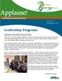 Leadership Programs. Issue # 16 December, Submitted by Rachel MacIvor and Katie Grobler