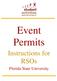 Event Permits. Instructions for RSOs. Florida State University
