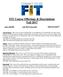 FIT Course Offerings & Descriptions Fall 2017