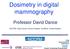 Dosimetry in digital mammography