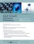 Adult Growth Hormone Deficiency