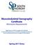 Musculoskeletal Sonography Certificate Admissions Requirements