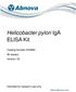 Helicobacter pylori IgA ELISA Kit