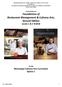 Mississippi Program CIP: Culinary Arts, Option 1 (Four courses) Correlations to Foundations of Restaurant Management & Culinary Arts