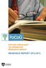 PoCoG CHAIR REPORT ABOUT THE RESEARCH