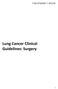 Lung Cancer Clinical Guidelines: Surgery