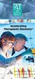 Accelerating Therapeutic Discovery SM