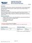 Isopropyl Alcohol Wipe 99.9% Pure Anhydrous 824-W Technical Data Sheet