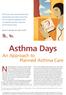 Asthma Days An Approach to Planned Asthma Care