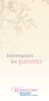 Information for patients