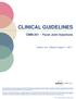 CLINICAL GUIDELINES. CMM-201 ~ Facet Joint Injections. Version 19.0 Effective August 11, 2017