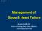 Management of Stage B Heart Failure