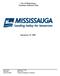 City of Mississauga Pandemic Influenza Plan. September 29, 2009