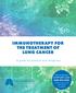 IMMUNOTHERAPY FOR THE TREATMENT OF LUNG CANCER