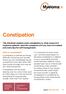Constipation. Myeloma Infosheet Series. Symptoms and complications. Infoline: