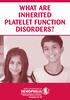 What are InherIted platelet FunCtIon disorders?