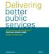Delivering better publıc servıces BETTER PUBLIC SERVICE RESULT 7 REDUCING SERIOUS CRIME RESULT ACTION PLAN