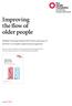Improving the flow of older people