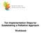 Ten Implementation Steps for Establishing a Palliative Approach. Workbook