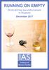 RUNNING ON EMPTY. Drink-driving law enforcement in England December 2017 IAS. Institute of Alcohol Studies PAGE 1