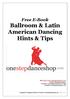 Free E-Book Ballroom & Latin American Dancing Hints & Tips