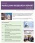 MARIJUANA RESEARCH REPORT