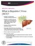 What is Hepatitis C Virus (HCV)?