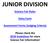 JUNIOR DIVISION. Science Fair Rules. Entry Form. Assessment Forms (Judging Criteria)