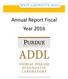 WEST LAFAYETTE ADDL. Annual Report Fiscal Year 2016