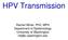 HPV Transmission. Rachel Winer, PhD, MPH Department of Epidemiology University of Washington