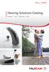 Hearing Solutions Catalog