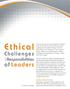 Ethical. of Leaders. Challenges. Responsibilities. and. The Rise of Ethical Problems