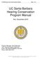 UC Santa Barbara Hearing Conservation Program Manual