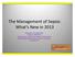 The Management of Sepsis: What s New in 2013