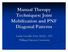 Manual Therapy Techniques: Joint Mobilization and PNF Diagonal Patterns. Linda Gazzillo Diaz, Ed.D., ATC William Paterson University