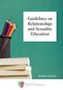 Guidelines on Relationships and Sexuality Education