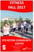 FITNESS FALL 2017 STEVESTON COMMUNITY CENTRE