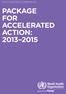 MEASLES AND RUBELLA ELIMINATION 2015 PACKAGE FOR ACCELERATED ACTION: