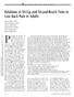 Relations of Sit-up and Sit-and-Reach Tests to Low Back Pain in Adults