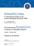 Osteopathy today. 9 th International Congress of the German Osteopathic Association (VOD)