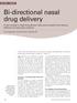 Bi-directional nasal drug delivery