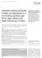 Association between periodontal condition and hypertension in a non-smoking population aged years: results of the Health 2000 Survey in Finland