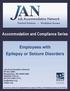 Accommodation and Compliance Series. Employees with Epilepsy or Seizure Disorders