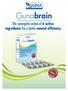Gunabrain. The synergistic action of 6 active ingredients for a better mental efficiency N F R