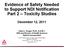 Evidence of Safety Needed to Support NDI Notification Part 2 Toxicity Studies
